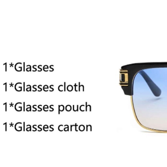 ✨ MEN’S  BLACK & BLUE MIAMI SUNGLASSES Glasses.✨ - Picture 5 of 5